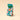 Vintage Dream Sleeve, Small: a teal gift bag adorned with a green bow, filled with a selection of Christmas chocolates. - AI generated text